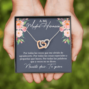 Madre Hermosa Interlocking Hearts Necklace - Love You This Much